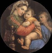 RAFFAELLO Sanzio The virgin mary in the chair oil painting reproduction